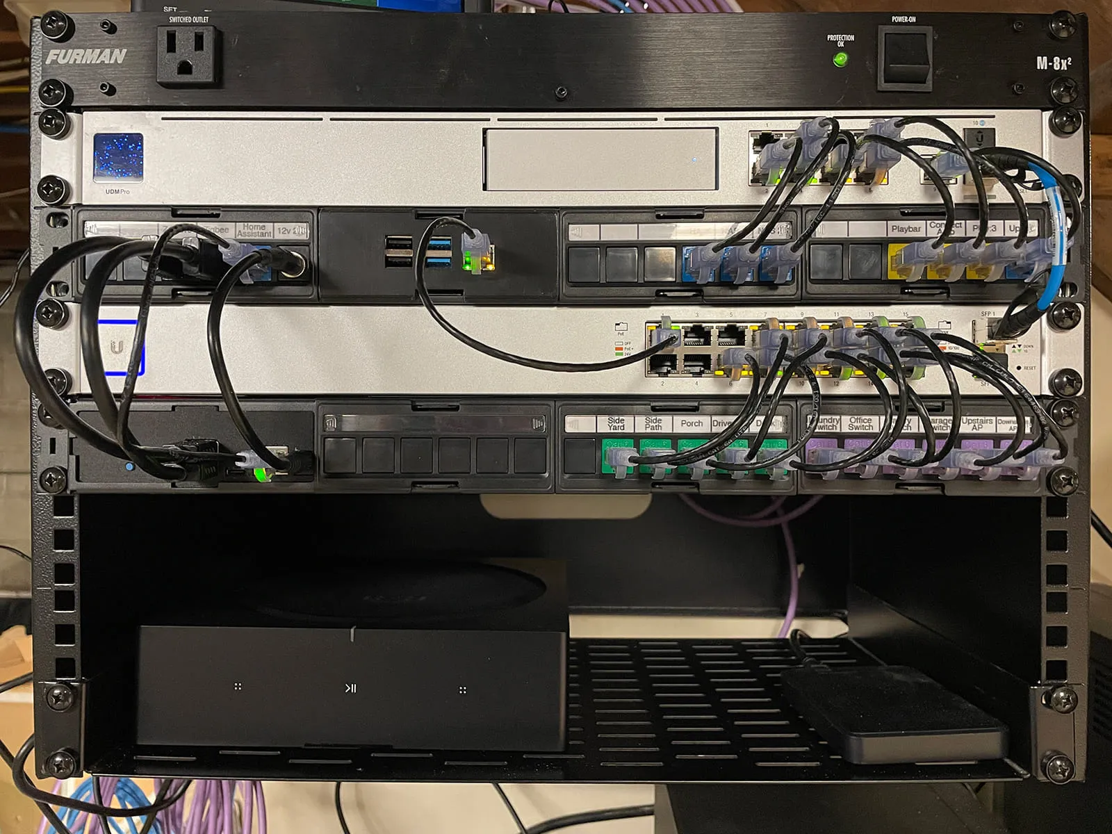 8U home network rack