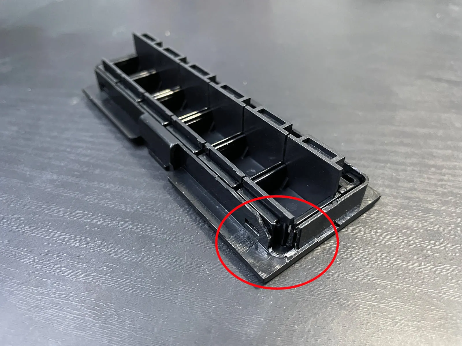 Modification of original panel module notch cut in corner