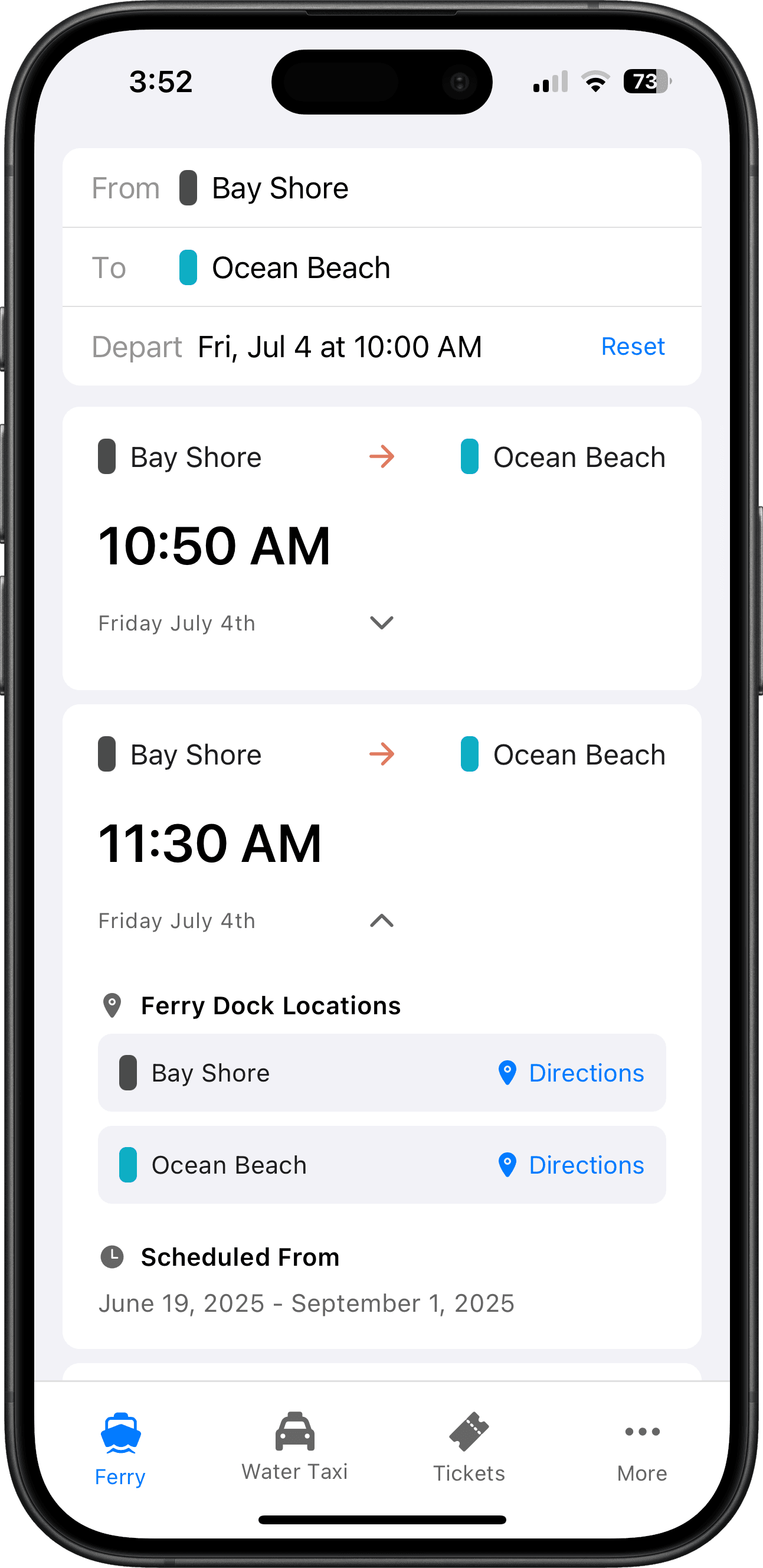 Fire Island Ferry Schedules