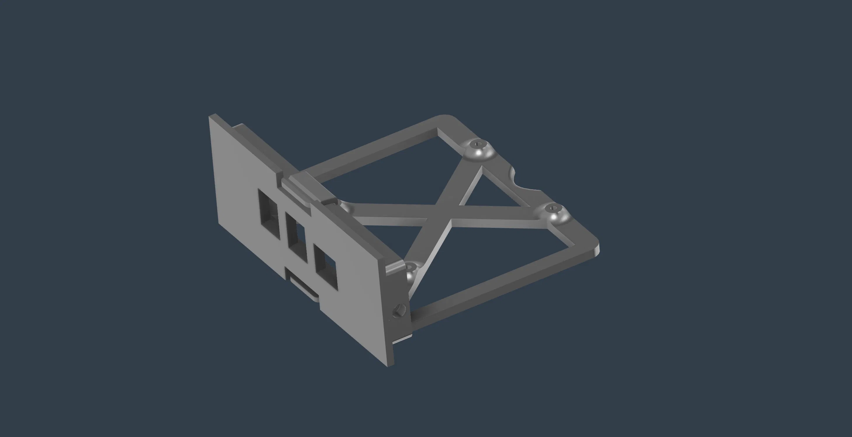 Screenshot of Raspberry Pi 4 panel module Fusion 360 model